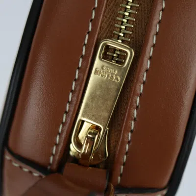 Pre-owned Celine Brown Leather Pochette Pouch Shoulder Bag ()