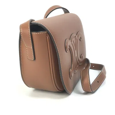 Pre-owned Celine Brown Leather Pochette Shoulder Bag ()