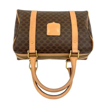 Pre-owned Celine Brown Leather Pvc Boston Bag Handbag ()