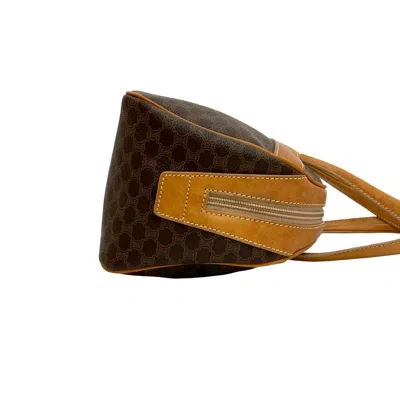 Pre-owned Celine Brown Leather Pvc Boston Bag Handbag ()