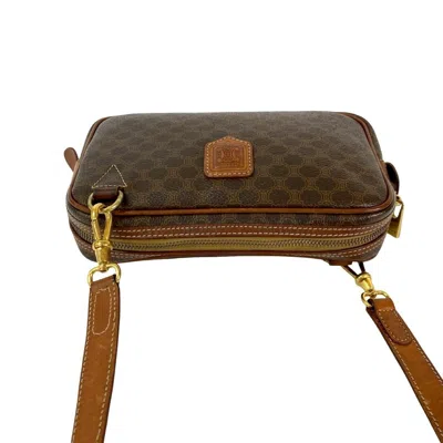 Pre-owned Celine Brown Leather Pvc Pochette Shoulder Bag ()