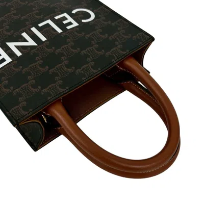 Pre-owned Celine Brown Leather Pvc Handbag Shoulder Bag Tote Bag ()