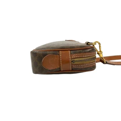 Pre-owned Celine Brown Leather Pvc Pochette Shoulder Bag ()