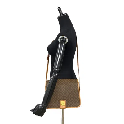 Pre-owned Celine Brown Leather Pvc Pochette Shoulder Bag ()