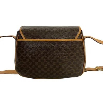 Pre-owned Celine Brown Leather Pvc Pochette Shoulder Bag ()