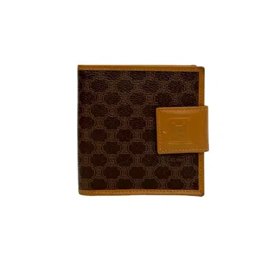 Pre-owned Celine Brown Leather Pvc Wallet (bi-fold) ()