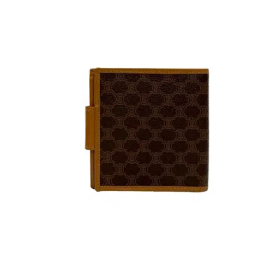 Pre-owned Celine Brown Leather Pvc Wallet (bi-fold) ()