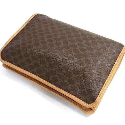 Pre-owned Celine Brown Pvc Leather Clutch Bag Handbag ()