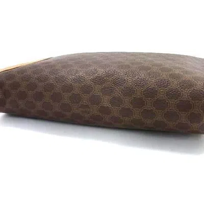 Pre-owned Celine Brown Pvc Leather Clutch Bag Handbag ()