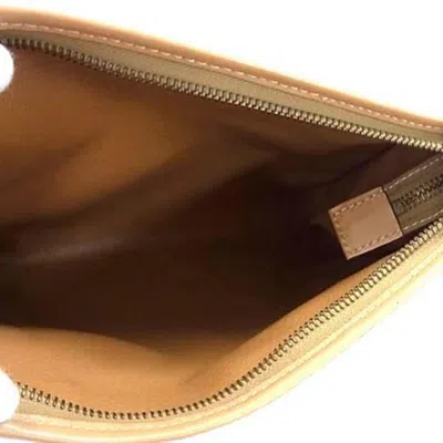 Pre-owned Celine Brown Pvc Leather Clutch Bag Handbag ()