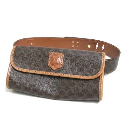 Pre-owned Celine Brown Pvc Leather Fanny Pack Sling Bag ()