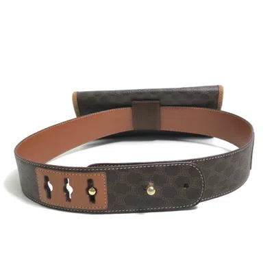 Pre-owned Celine Brown Pvc Leather Fanny Pack Sling Bag ()