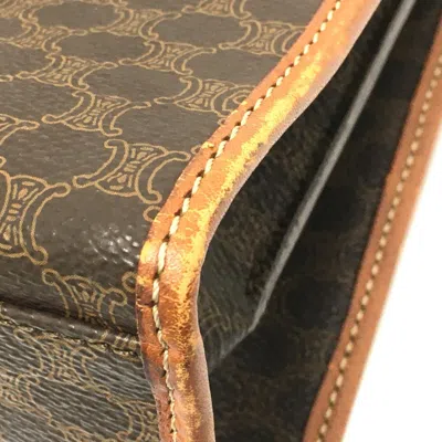 Pre-owned Celine Brown Pvc Leather Handbag Shoulder Bag ()