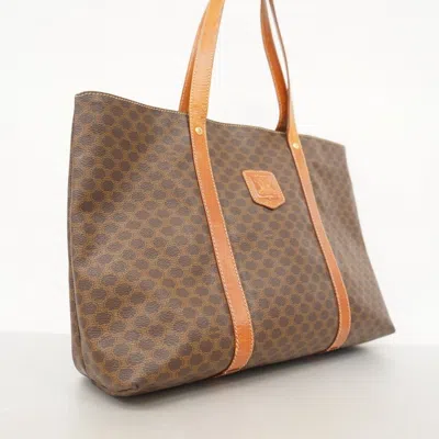 Pre-owned Celine Brown Pvc Tote Bag ()
