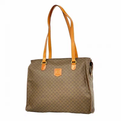 Pre-owned Celine Brown Pvc Tote Bag ()