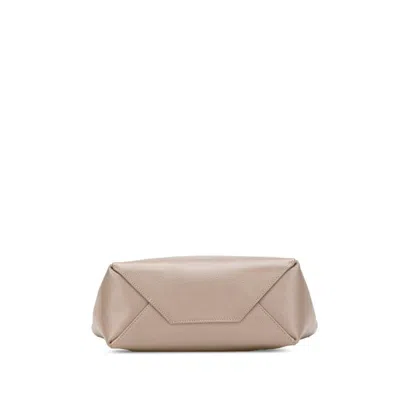 Pre-owned Celine Cabas Beige Leather Shoulder Bag Tote Bag () In Sand