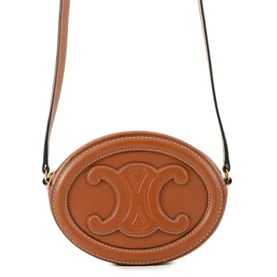 Pre-owned Celine Gold Leather Shoulder Bag ()