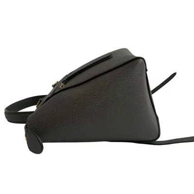 Pre-owned Celine Gray Leather Boston Bag Handbag Shoulder Bag ()