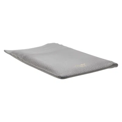 Pre-owned Celine Gray Leather Coin Purse/coin Case ()