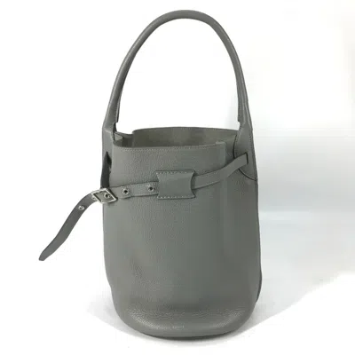 Pre-owned Celine Gray Leather Handbag Pouch Shoulder Bag ()