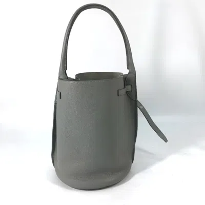 Pre-owned Celine Gray Leather Handbag Pouch Shoulder Bag ()