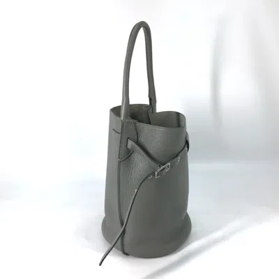 Pre-owned Celine Gray Leather Handbag Pouch Shoulder Bag ()