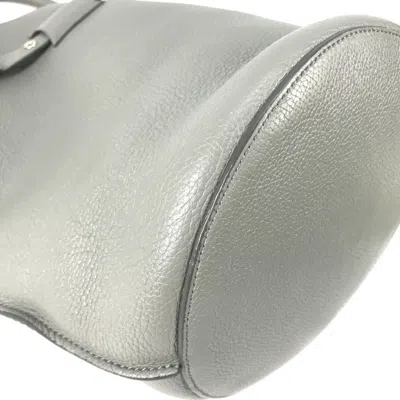 Pre-owned Celine Gray Leather Handbag Pouch Shoulder Bag ()