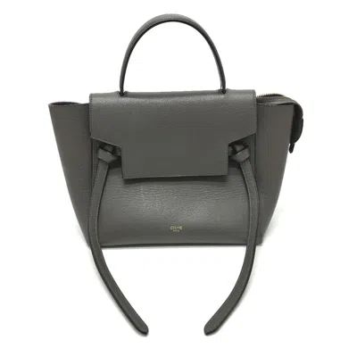 Pre-owned Celine Gray Leather Handbag Shoulder Bag ()