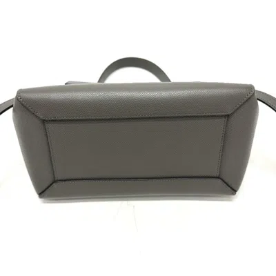 Pre-owned Celine Gray Leather Handbag Shoulder Bag ()