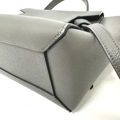Pre-owned Celine Gray Leather Handbag Shoulder Bag ()