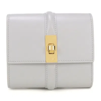 Pre-owned Celine Gray Leather Wallet (tri-fold) ()