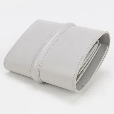 Pre-owned Celine Gray Leather Wallet (tri-fold) ()