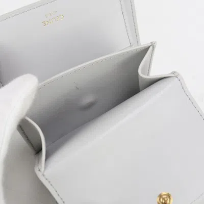 Pre-owned Celine Gray Leather Wallet (tri-fold) ()
