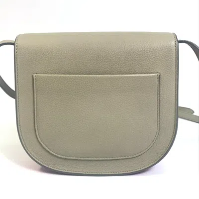 Pre-owned Celine Gray Purple Leather Shoulder Bag ()