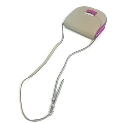 Pre-owned Celine Gray Purple Leather Shoulder Bag ()