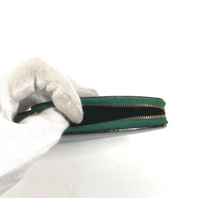 Pre-owned Celine Green Leather Coin Purse/coin Case ()