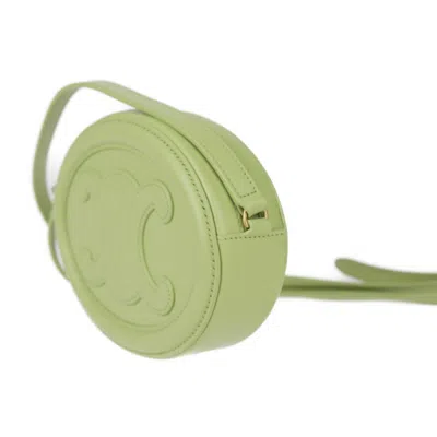 Pre-owned Celine Green Leather Pochette Shoulder Bag ()