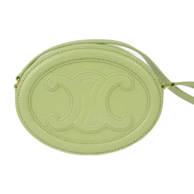 Pre-owned Celine Green Leather Pochette Shoulder Bag ()