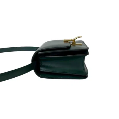Pre-owned Celine Green Leather Shoulder Bag ()