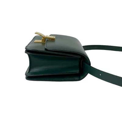 Pre-owned Celine Green Leather Shoulder Bag ()