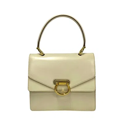 Pre-owned Celine Ivory White Leather Handbag Tote Bag ()