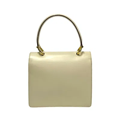 Pre-owned Celine Ivory White Leather Handbag Tote Bag ()