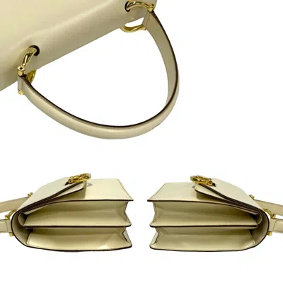 Pre-owned Celine Ivory White Leather Handbag Tote Bag ()