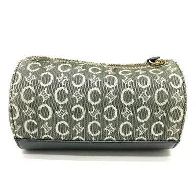 Pre-owned Celine Khaki Canvas Pouch Vanity Bag () In Brown