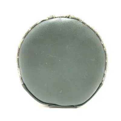 Pre-owned Celine Khaki Canvas Pouch Vanity Bag () In Brown