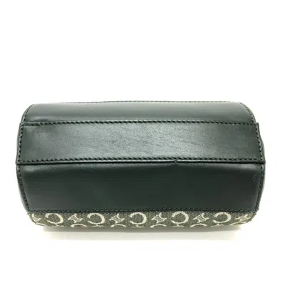 Pre-owned Celine Khaki Canvas Pouch Vanity Bag () In Brown