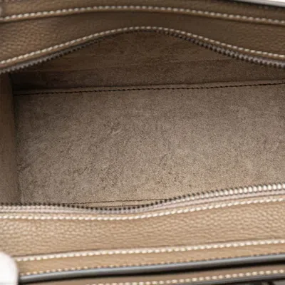 Pre-owned Celine Luggage Grayish Leather Handbag Shoulder Bag ()