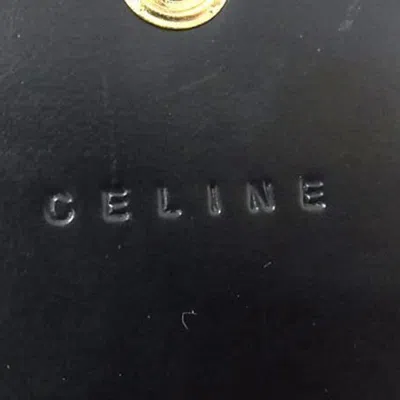 Pre-owned Celine Macadam Black Brown Pvc Leather Long Wallet (bi-fold) () In Multi