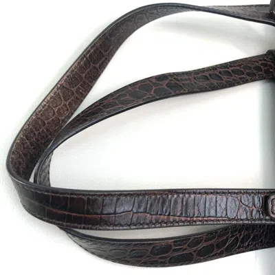 Pre-owned Celine Macadam Brown Canvas Leather Shoulder Bag Tote Bag ()