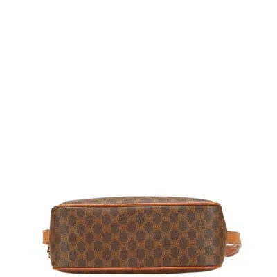 Pre-owned Celine Macadam Brown Leather Shoulder Bag ()
